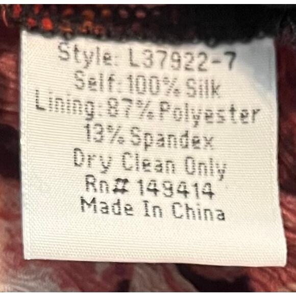 JOHNNY WAS JADE SILK V-NECK MAXI FIT & FLARE WAIST DRESS, WOMENS-XL-BLACK/FLORAL - Picture 12 of 12